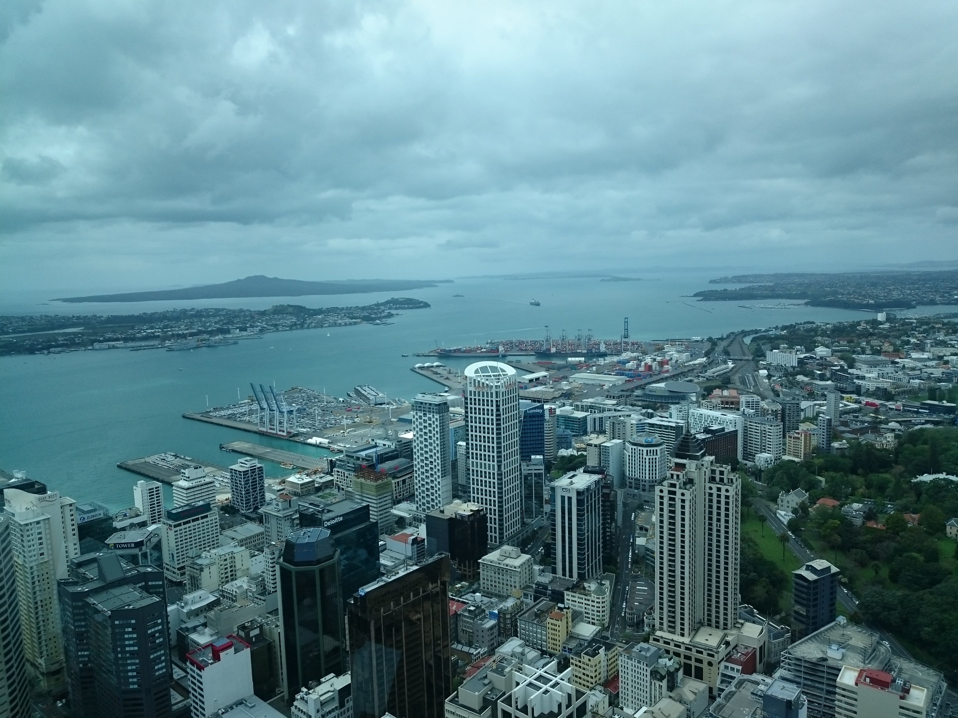 view from Auckland Sky Tower